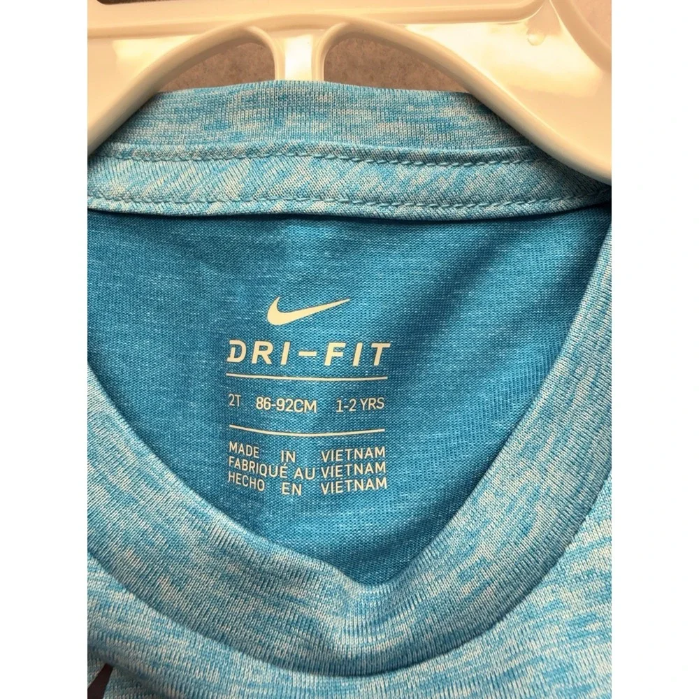 Nike Toddler Boys Dri-FIT Dropsets T-Shirt & Shorts 2-Piece Set 2T NWT Blue